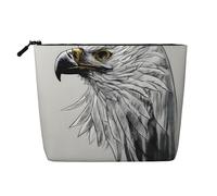 yuangjhop Sketching An Eagle Fake Hemp Makeup Bag. Environmentally Friendly And Durable, Simple Design, Easy To Store Your Beauty Essentials.