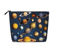 yuangjhop Solar System Planets Fake Hemp Makeup Bag. Environmentally Friendly And Durable, Simple Design, Easy To Store Your Beauty Essentials.