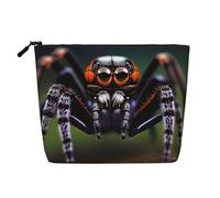 yuangjhop Tropical Rainforest Spiders Fake Hemp Makeup Bag. Environmentally Friendly And Durable, Simple Design, Easy To Store Your Beauty Essentials.