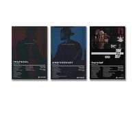 Yuangoes 3-Pack Bryson Poster Tiller Rapper Music Album Art Canvas Posters - Trapsoul Themed, 08x12inch (20x30cm), 3pcs Style-4