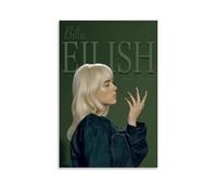 Yuangoes Billie Poster Eilish Singer Music Retro Vintage Music Posters for Room Aesthetic Canvas Wall Art Bedroom Decor12x18inch(30x45cm)