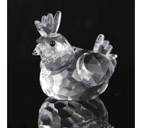 YUANGUIHUI Crystal Chicken Figurines Glass Animal Crystal Miniature Craft Home Table Decor Christmas Favor Gift