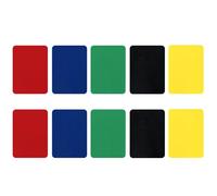 Yuanhe 10Pack Poker Cut Cards - Poker Size Casino Cutting Card in Muti Colors for Poker Texas Hold'em Blackjack Home Games