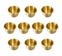 Yuanhe 10pcs Jumbo Solid Brass Drop-in Poker Table Cup Holders,Drink Holders