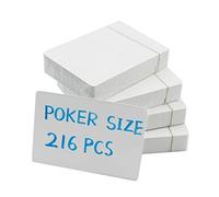 Yuanhe Blank Cardstock Playing Cards to Write on Poker Size 216PCS Printable Flash Cards for DIY Games