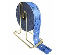 Yuanhe Deluxe Raffle Ticket Dispenser -1PC Brass Plated Ticket Holder for Single-Roll & Double-Roll Tickets