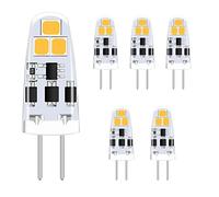 YUANHENLIZ Dimmable G4 LED Bulbs 2W Warm White Energy Saving Lamps 2W LED Lamp, AC/DC 12-24V G4 LED Light Bulb 6 Pack