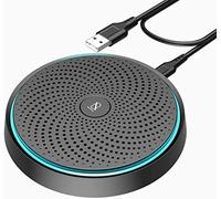 Yuanj Conference Microphone PC USB Microphone, 2021 Updated Version 360º Microphone for Conference, Plug & Play Microphones for Recording, Zoom, Dictation, Chats, Streaming, Voice Message Recording