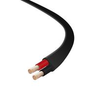 Yuanjoy 2 Core Black 10 Metre 0.75 Mm² Multi Core Automotive Flat Wire Earth Cable for Trailer, Caravans, Trucks, Industry