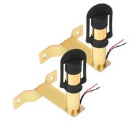 Yuanjoy 2 Pack Warning Light Brackets Metal Base with Cable Flashing Rotating Warning Light - Side Mount 90° L Shape Suitable for Forklift Tractor Agricultural Machinery