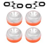 Yuanjoy 4 Pack V16 Rechargeable Warning Light Magnetic Base 360° LED Emergency Light for Cars and Motorcycles Rechargeable Battery Flashing Mode Yellow Steady on White