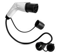 Yuanjoy Adapter Type 2 to Schuko Electric Car Charging Plug, 16A, 3.5 kW, 0.7 m, 230 V for EV, E-Bike, E Scooter, Motorcycle, Only for Charging Station and Wallbox with Manual Stop Button IP55