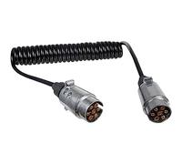 Yuanjoy Metal 7-pin Trailer Extension 2M Universal Vehicle 7 Core Towing Plug Socket Cable Lead for Caravan, Truck, RV