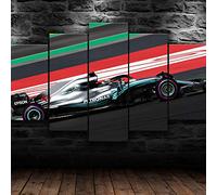 yuanjun 5 Parts Modern Stretched Wallpaper Modular Hd Prints Poster 150X80Cm Mural Home Decor Canvas Prints Artwork F1 Racing