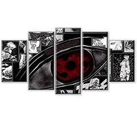 yuanjun Non-Woven Canvas Picture 5 Part Panels Wall Art Print Completely Framed Image Printed Posters Artworks Photo Modules Background Anime Drawing Ninja