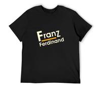 yuankeduo Franz Ferdinand Vintage T Shirt Short Sleeve Funny Top Black XL