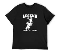 yuankeduo Steve Marriott Homage The Small Faces Humble Pie Mod Legend 60's Icon Casual Round Neck T Shirt Black L