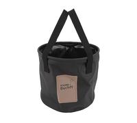 YUANKEECE Collapsible Bucket 10L High Temperature Resistant Portable Folding Water Bucket with Handle for Camping Fishing Picnic (Black)