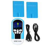 YUANKEECE Intelligent Massage Device, 6 Modes 11 Intensity Levels, LED Display, Digital Chip Control, Quality Electrode Line, for Body Muscle (Blue)