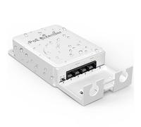 YuanLey 4 Port Outdoor PoE Extender 1 in 3 Out, IEEE 802.3af/at Mini 4 Channel PoE Repeater IP66 Waterproof, Vlan, Extend 250m(Total 350m), Wall Mount Passthrough, Plug and Play