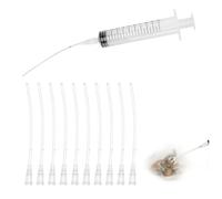 Yuannee Baby Bird Feeding Syringe Set,10ml Baby Bird Feeding Syringe with 10 Soft Tubes Small Reusable Feeder with Tube for Pigeon Feeder Pet Parrot Hand-Feeding Baby Birds Sparrows Small Animals