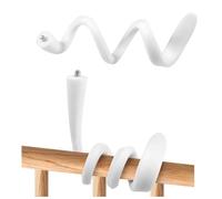 Yuannee Baby Monitor Mount,Flexible Baby Camera Mount Gooseneck Phone Mount Holder Silicone Selfie Snake Universal No Drill Mount Compatible with Most Baby Monitors Camera (White)