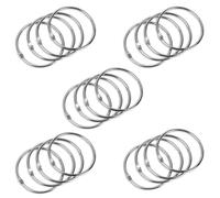 Yuannee Book Rings,20 PCS Loose Leaf Binder Rings Key Rings Flashcard Rings A6 Ring Binder Paper Binder Rings Metal Book Ring Poker Card Ring for Office Home School Index Cards Notebook