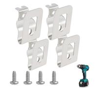 Yuannee Impact Driver Belt Hook,4PCS Drill Belt Clip Replacement Hooks Clips Tools with 4 Screws Cordless Drill Holder Hanger Tool Matching Screw Power Tool Waist Buckle for Impact Driver