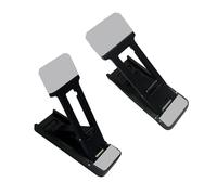 Yuannee Keyboard Riser,2 Pcs Zinc Alloy Foldable Laptop Stand 3-Level Adjustable Tilt Portable Invisible Computer Cooling Keyboard Stand Self-Adhesive Keyboards Riser Feet for Laptop Desktop PC(Black)