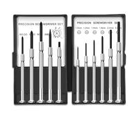 Yuannee Mini Screwdriver Set,11PCS Precision Small Screwdriver Set Glasses Repair Small Screwdriver Precision Repair Tool Kit Flathead and Cross Screwdrivers for Watchmakers Jewellers Remotes Gadgets