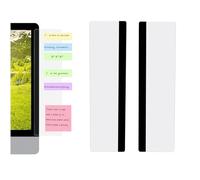Yuannee Monitor Memo Board,2 Pcs Acrylic Computer Monitor Memo Transparent Sticky Note Holder for Computer Screen Multifunction Desktop Note Holder Message Board Creative Office Desk Accessories