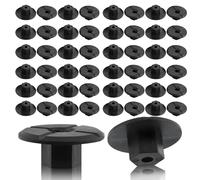 Yuannee Plastic Wing Nuts,50 Pcs Black Plastic Wing Nuts 4 mm Nut Without Thread Car Under Tray Fixings Wheel Arch Liner Nut Hardware for Wheel Arch Trim Housing Shell Wheels Assembly Fasteners