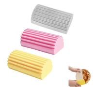 Yuannee Sponges,3 Pcs Reusable Damp Duster Sponges Magic Cleaning Sponge Scrub Duster Multi-Surface Dust Brush Tools Quick-Drying Sponge Cleaning Brush for Blinds Glass Baseboards Vents(3 Color)