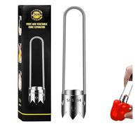 Yuannee Stainless Steel Fruit and Vegetable Corer,Upgraded Stainless Steel Fruite Corer for Home Use Bell Pepper Seed Remover Pear Vegetable Coring Tool for Home Use Kitchen Gadgets