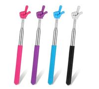 Yuannee Telescopic Teacher Pointer,4 Pcs Retractable Finger Pointers Stick Hand Pointer Stick with Finger Extendable Teacher’s Pointers for Classroom Interactive Reading Demonstrations Educator