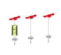 Yuannee Vegetable Spiralizer,3 PCS Multifunctional Spiral Stainless Steel Spiralizer Manual Vegetable Cucumber Cutter Red Manual Roller Spiral Slicer Radish for Kitchen