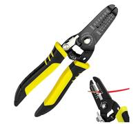 Yuannee Wire Stripping Pliers,7 inch 10-22 Awg Wire Strippers Multifunctional Heavy Duty Cable Cutters Electrical Cable Strippers Precision Wire Stripper Cutter Tool for Home Repair Electrician DIY