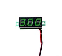 Yuanpgky 0.28-inch LED Digital DC Voltmeter for 2.5-40V Battery Voltage, Reverse Polarity Protection, Auto Decimal Point Adjustment, Compatible with(Green)