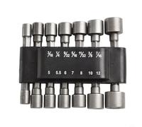 Yuanpgky 1/4 Inch Hex Shank Socket Bit Set with 9PCS and 14PCS Options, High Hardness Chrome Vanadium Steel Inner Hexagonal Wrench for Quick Change Chucks, Drills and(14pcs)