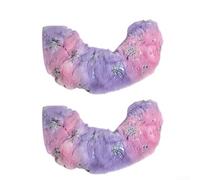 Yuanpgky 1 Pair Ice Skate Blade Covers - Ice Skate Guards For Women - Soft Skates Soakers Accessories Covers - For Figure Skating/Hockey - For 25-30cm Blades(Pink purple)