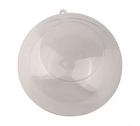 Yuanpgky 10PCS Transparent Acrylic Open Balls for Holiday Crafts and DIY Decorations, 8cm/10cm/12cm with 4.5cm/5.7cm/6.8cm Openings, Fillable Ornaments for Christmas(10cm)