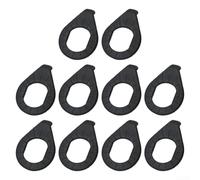 Yuanpgky 10PcsBike Wheel Hub,Hook Washer,Gasket Metal Bicycle Hub Retaining Clip,Bicycle Safety Security Front Wheel Hub Washer(10PCS M10 black)