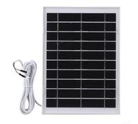 Yuanpgky 10W Solar Charger for Ring Video Doorbell 4/3/3 Plus/2, U-Shaped Cable, 5V 1A Output, IP65 Waterproof, Monocrystalline Panel, 300cm Cable, Outdoor Security(White)
