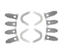 Yuanpgky 12-Piece Silent Oil- Air Compressor Head Valve Plate Kit with U-Shaped and Tongue Shape Metal Plates for Air Tools and Workshop Equipment