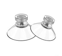 Yuanpgky 12pcs 32mm Clear Glass Sucker Wall Hanger Pads Screw Hooks Suction Cup Holder for Glass Mirrors Tiles Non-Porous Surfaces with 2kg Load Capacity PVC Material