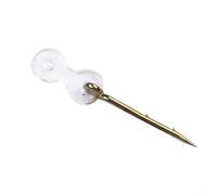 Yuanpgky 12pcs Stainless Steel Bait Spike Carp Fishing Tackle with Silicone Rings for Ronnie Hair Rig Boilies Pin, 0.6-15mm Size(10mm)