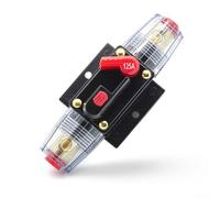 Yuanpgky 12V Automotive Circuit Breaker with Manual Reset Button, 20A to 150A Adjustable Trip Current, Panel-Mountable Safety Switch for Car Audio/Video Power Line(125A)