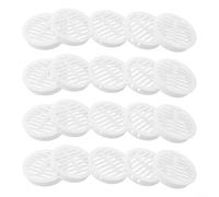 Yuanpgky 20Pcs 50mm Air Vents Round Cabinet Vent Covers Compatible with for Soffit, ABS Plastic Mesh Grille Compatible with for Efficient Airflow and Dust Resistance, White Black Yellow Grey(white)
