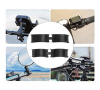 Yuanpgky 20Pcs For Bicycle Handlebar Rubber Gasket for 22.2/25.4 to 31.8 mm, Black Non-Slip Spacers Compatible with For Bike Accessories like Phone Holders and Lights
