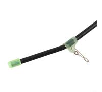 Yuanpgky 20pcs Sea Fishing Anti Tangle Booms with Snaps, Luminous ABS Steel Iron Connector for Light Trolling Boat and General Sea Fishing, 200x4.5mm 2.3g per Piece